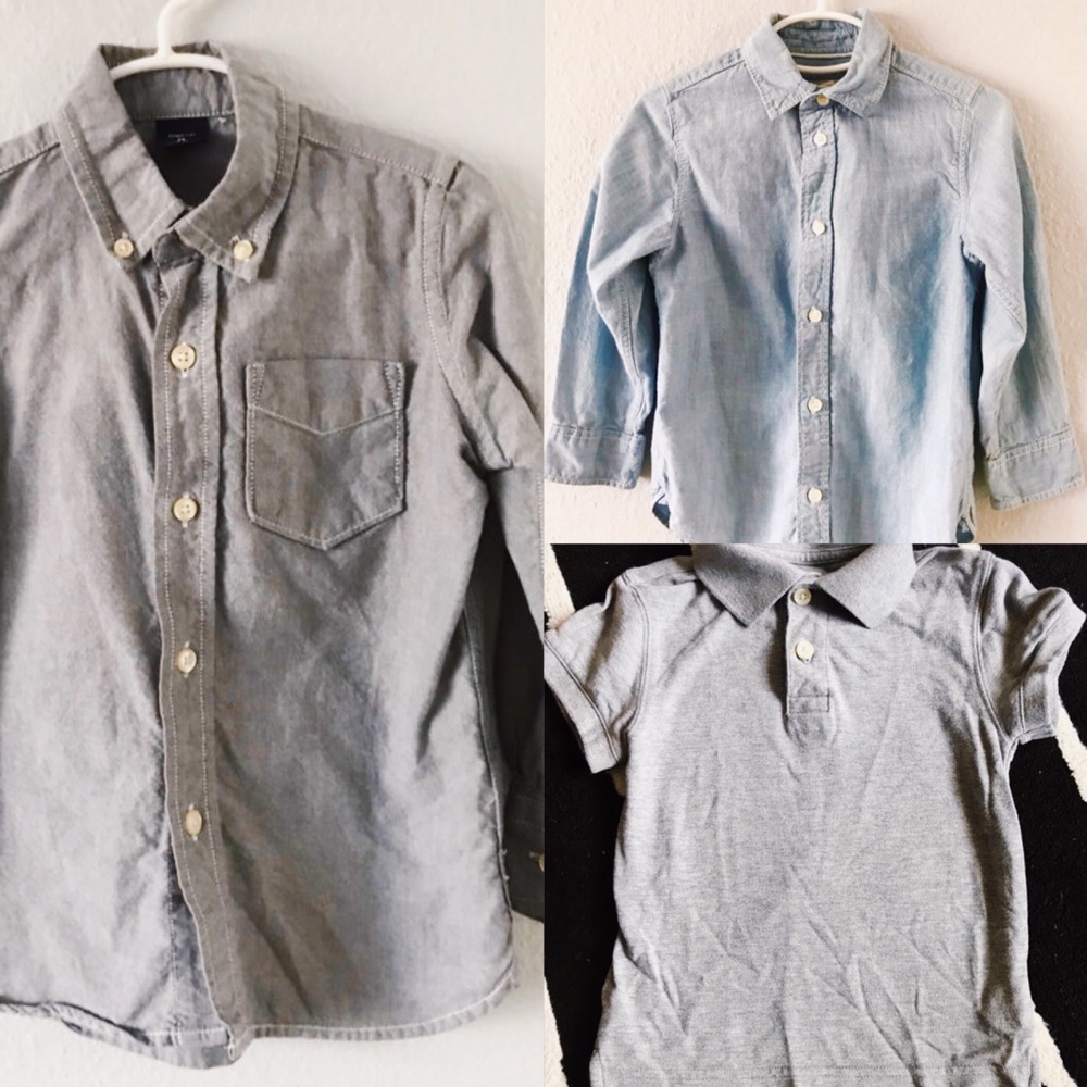 Boys Size 4 Dress Shirt Bundle Gap
